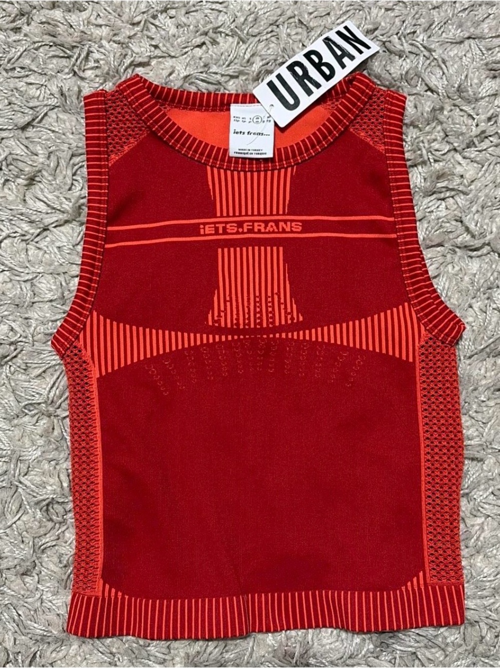 IETS FRANS Red Seamless Athletic Tank Top